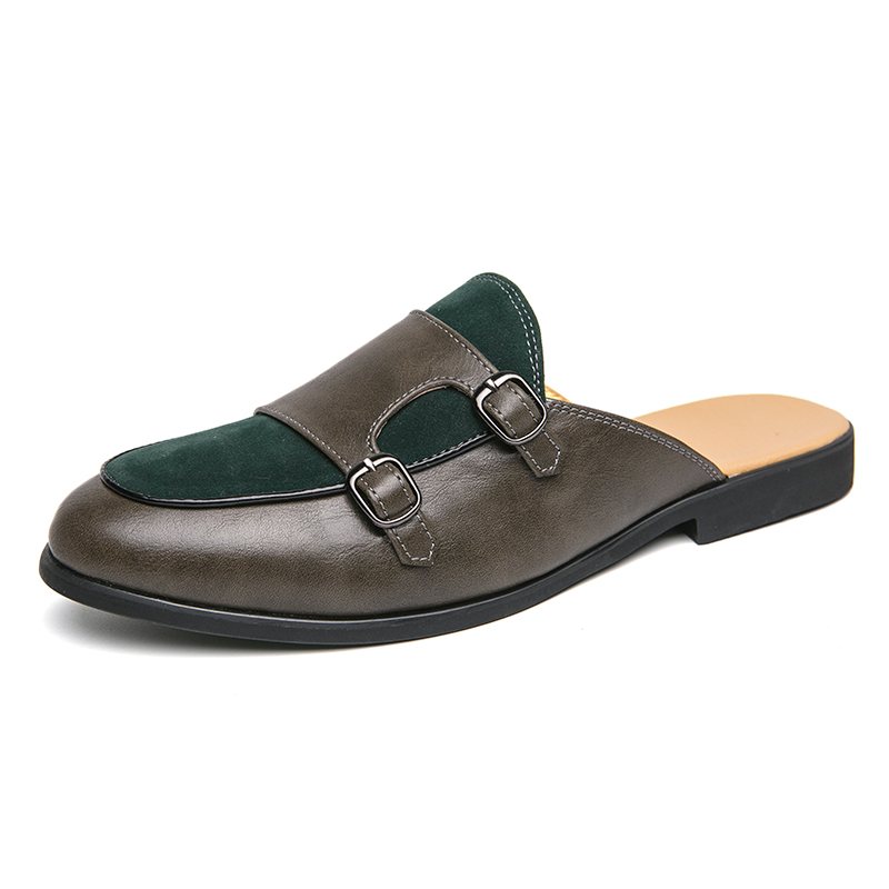 Fashion Black Green Monk Strap - Mens Fashion Zapatos recension och pris