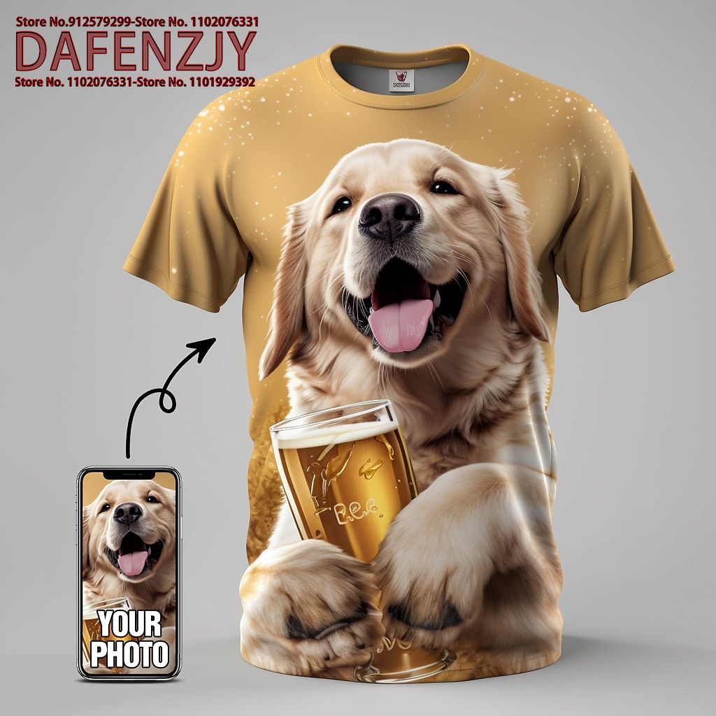 Custom Funny Pet Photo 3D All  - Mens Fashion Dress Shirts recension och pris