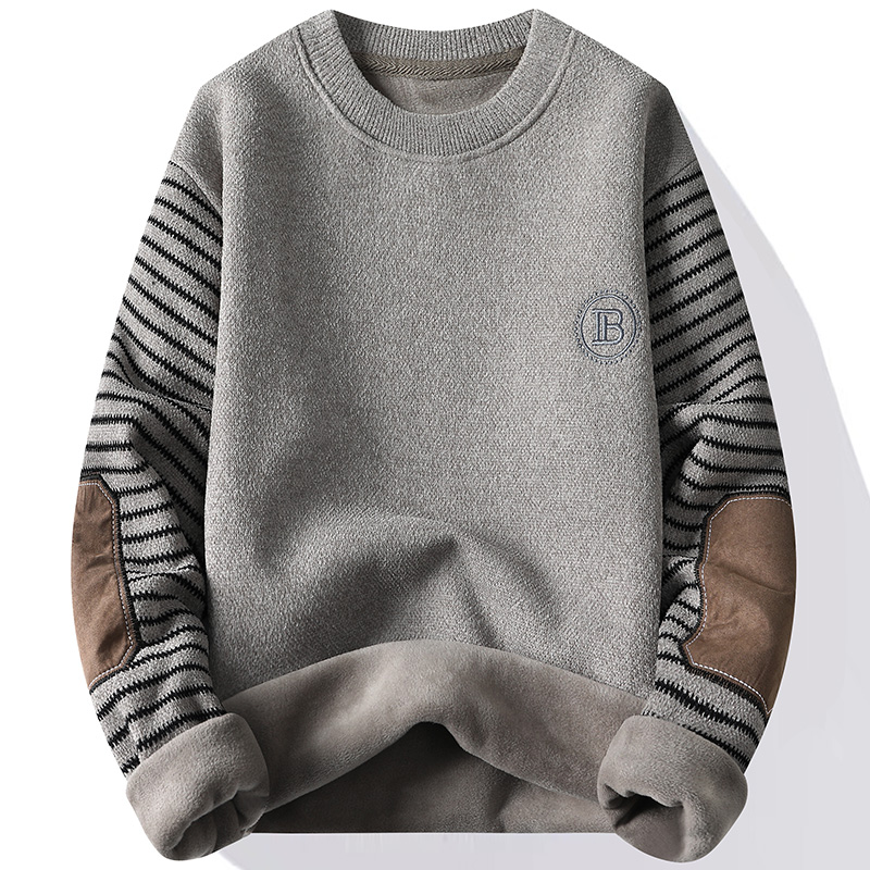 Men's Sweater Patckwork Round  - Mens Fashion Mullet recension och pris