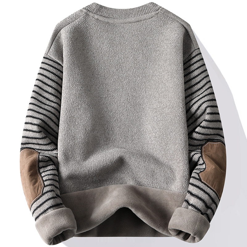 Men's Sweater Patckwork Round  - Mens Fashion Mullet recension och pris