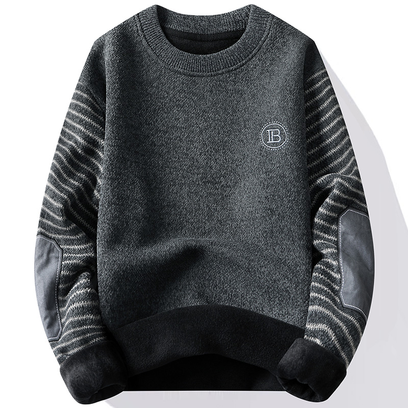 Men's Sweater Patckwork Round  - Mens Fashion Mullet recension och pris