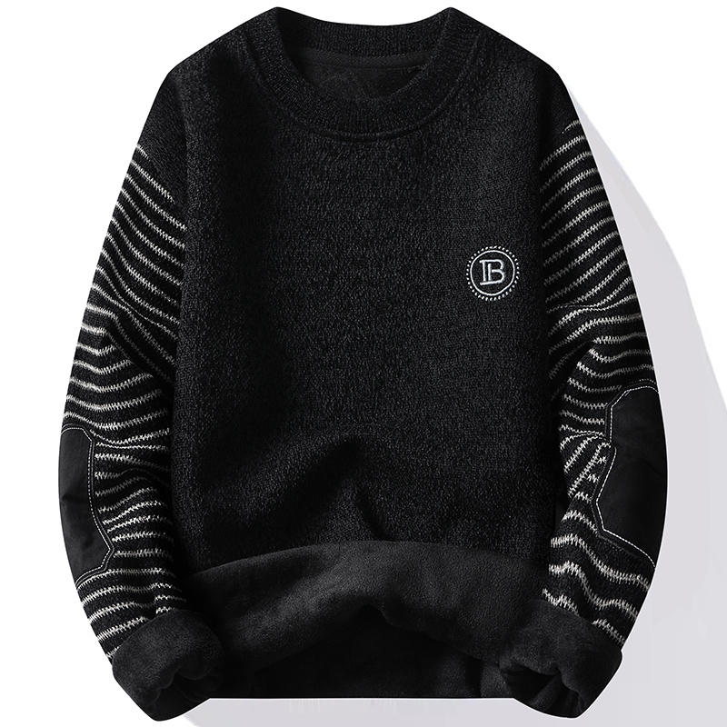Men's Sweater Patckwork Round  - Mens Fashion Mullet recension och pris