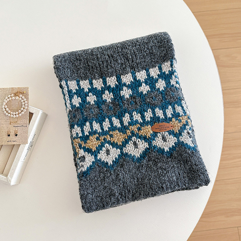 jacquard knitting scarf for wo - Men Scarf Wool recension och pris