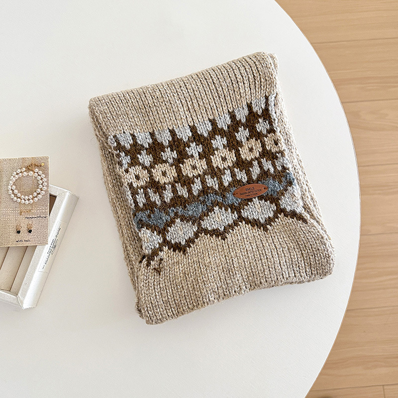 jacquard knitting scarf for wo - Men Scarf Wool recension och pris