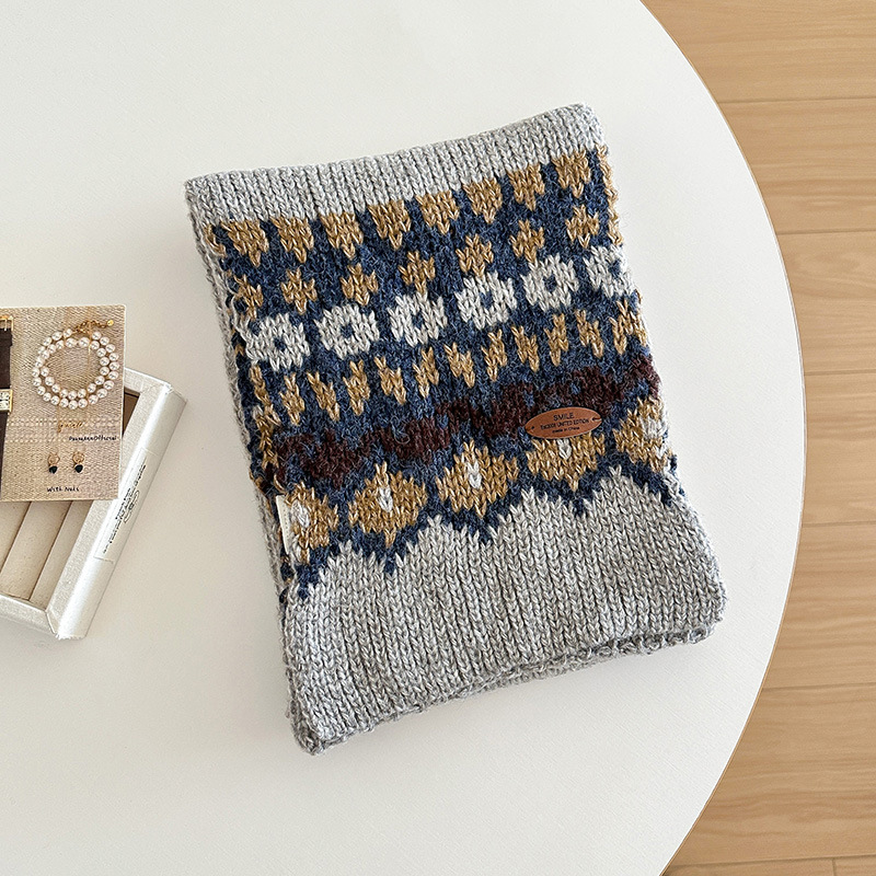 jacquard knitting scarf for wo - Men Scarf Wool recension och pris