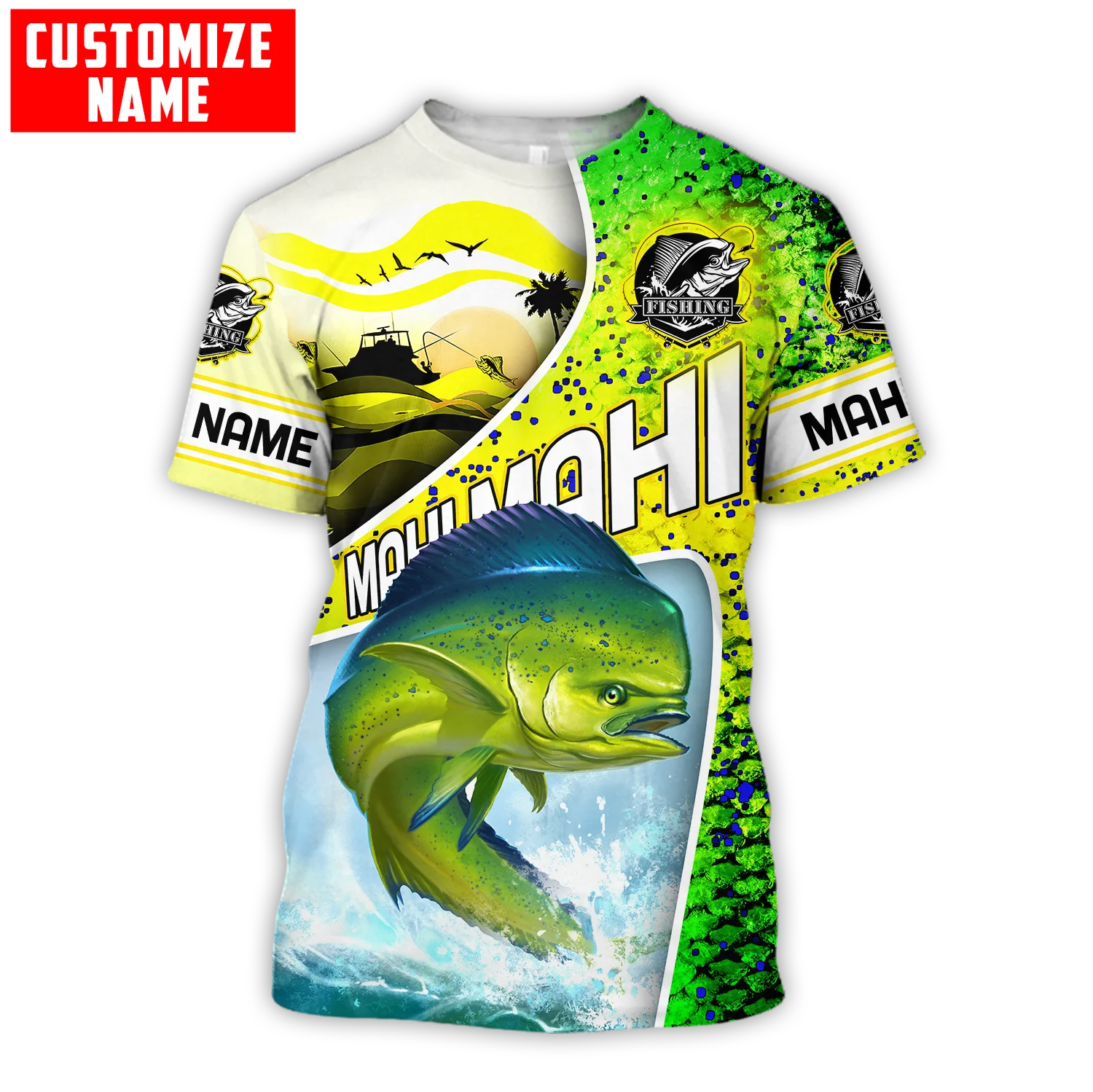 Custom name Mahi-mahi fishing  - Men'S Fashion Names recension och pris