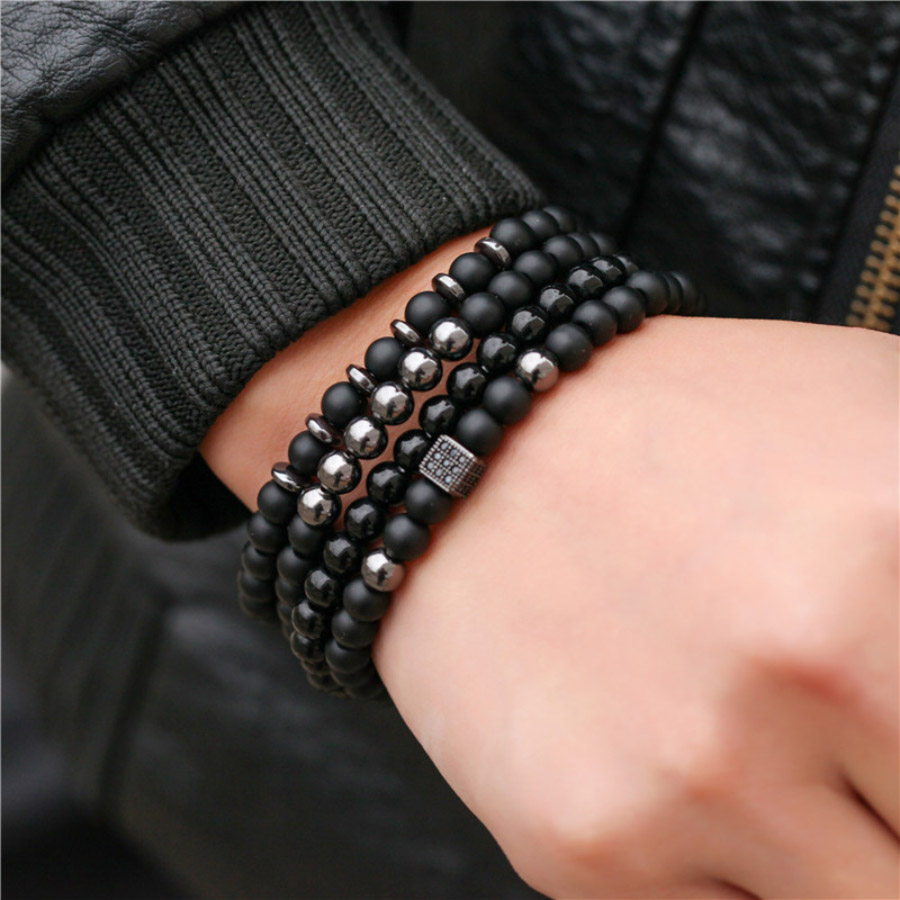 Premium Bracelet Set Men Natur - Mens Fashion Combination recension och pris
