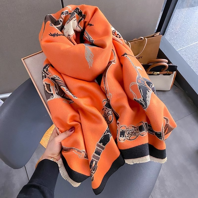 Retro Rider Horse Imitation Ca - Men Scarf Wool recension och pris