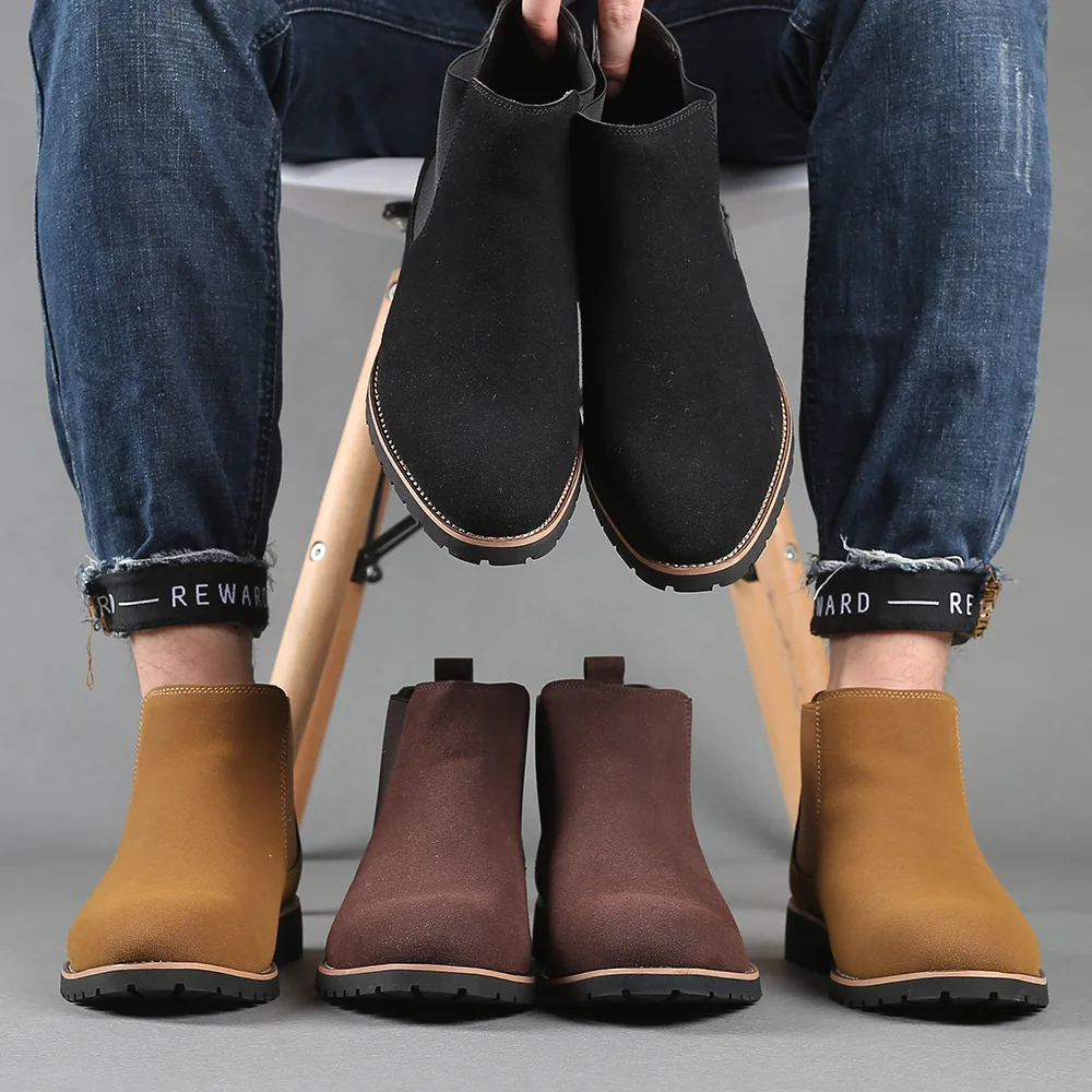 Men Ankle Boots British Style  - Fashion Men'S Boots recension och pris
