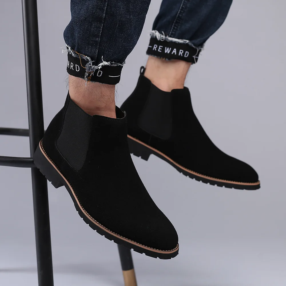 Men Ankle Boots British Style  - Fashion Men'S Boots recension och pris