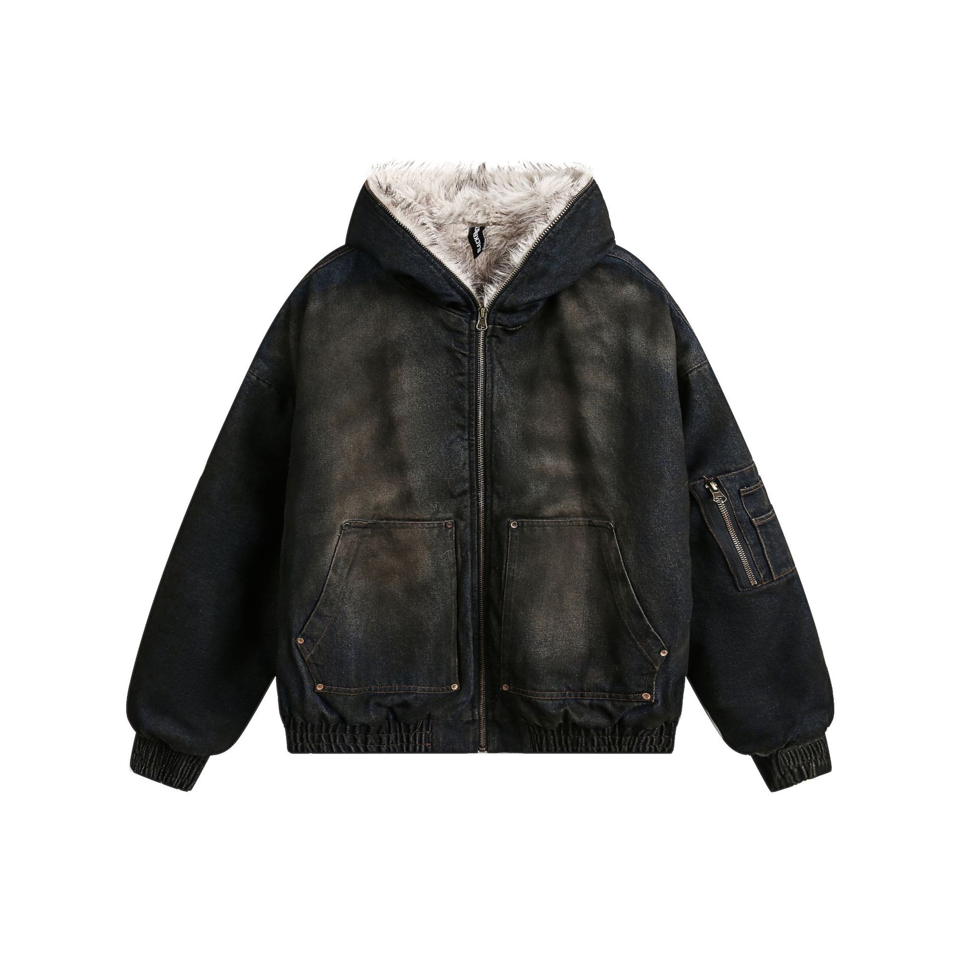2025 Winter New American Washe - Sherpa Jacket Fleece recension och pris