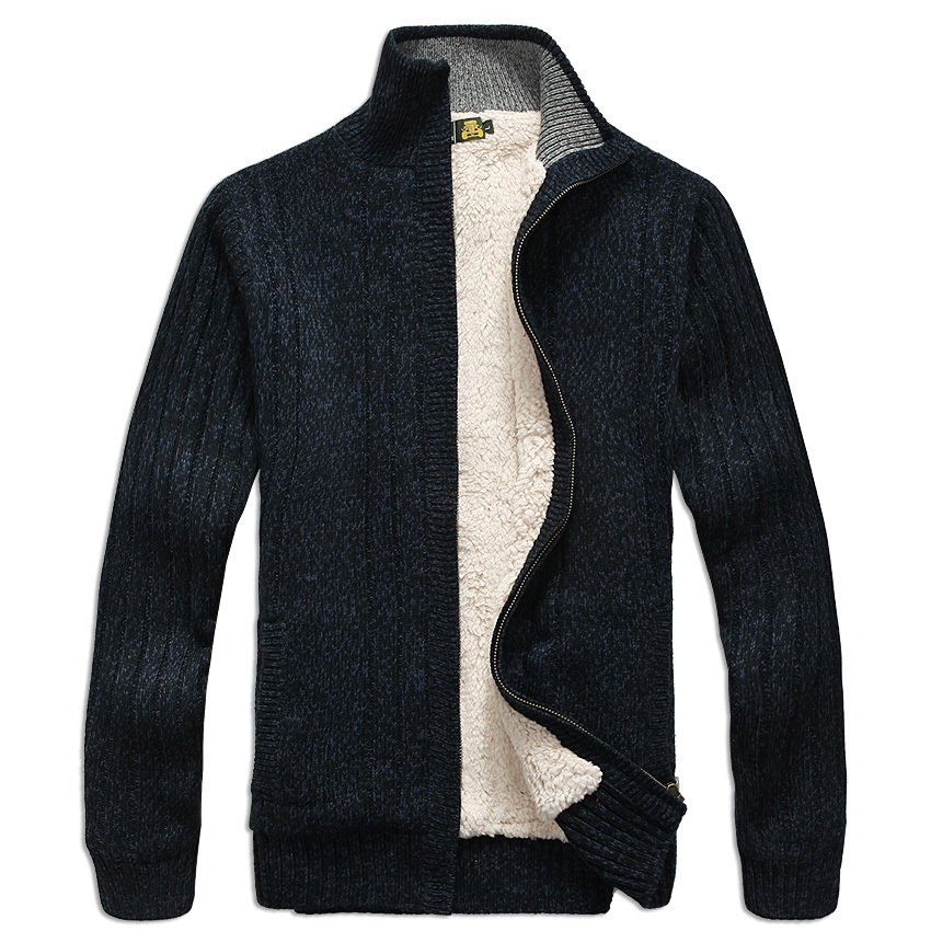 Men's Winter  Sweater Male Clo - Men'S Fashion Zip Sweater recension och pris