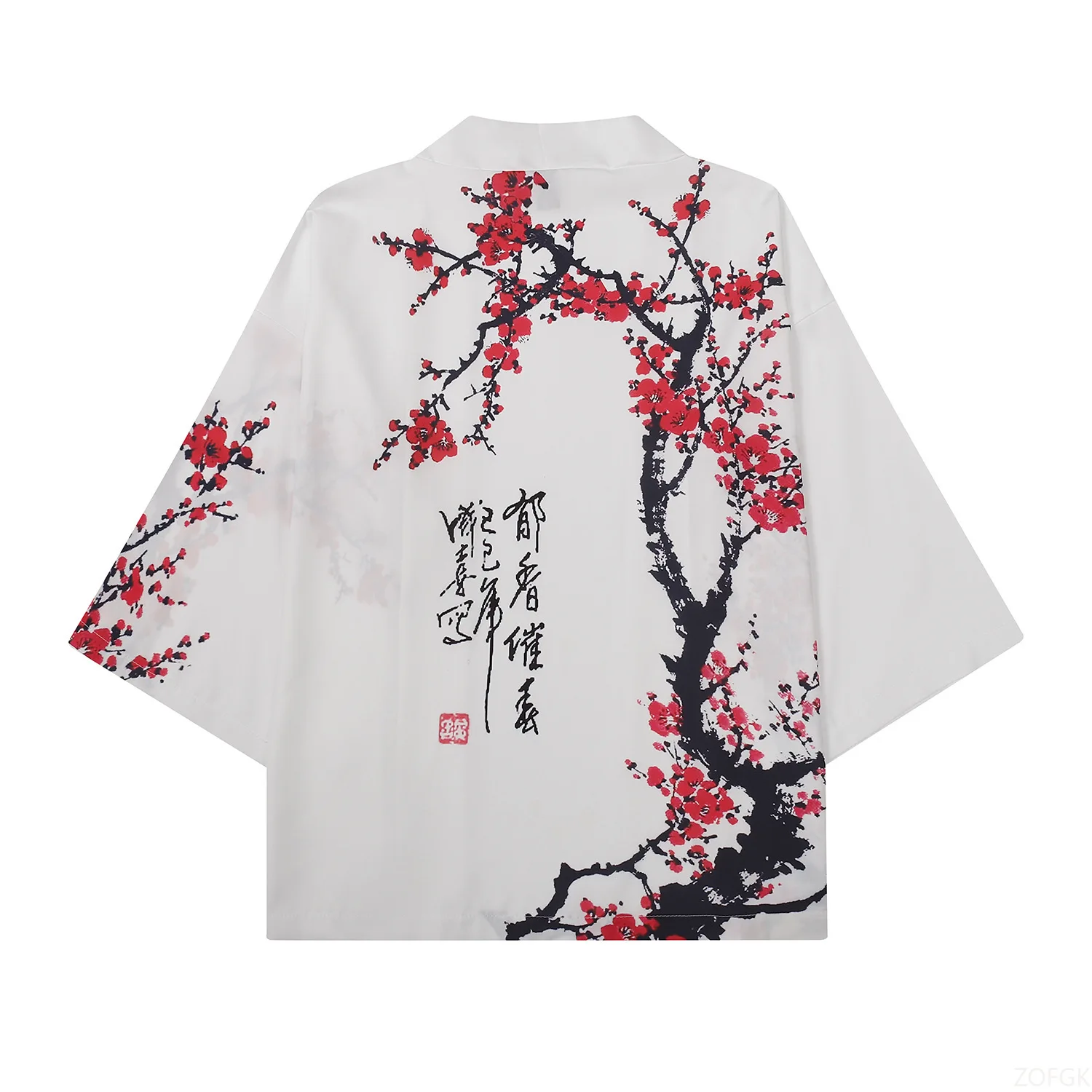 Summer Women Flower Print Kimo - Men'S Fashion Zip Sweater recension och pris