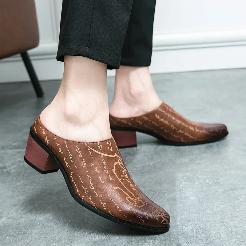 4CM Heels Men Loafers Casual D - Mens Fashion Zapatos recension och pris