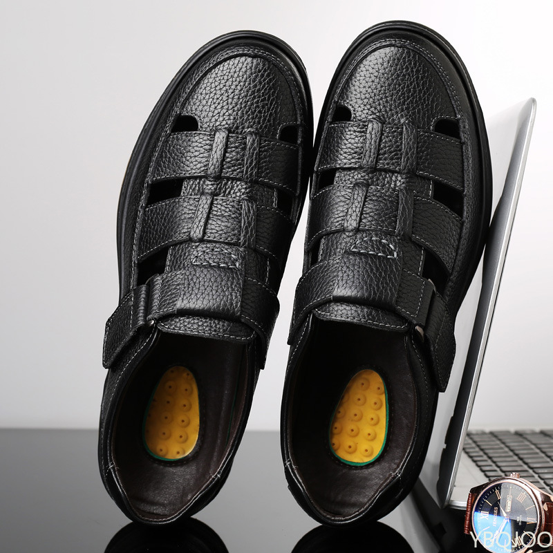 Classic Sandals Men Genuine Le - Mens Fashion Zapatos recension och pris