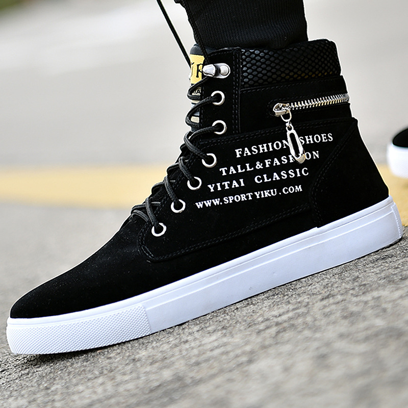 Men's Black High-Top Sneakers  - Men'S Fashion Footwear recension och pris