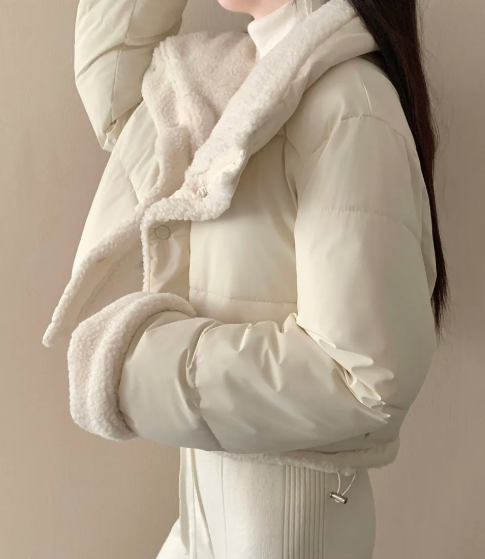 Women Sherpa Collar Puffer Jac - Sherpa Jacket Fleece recension och pris