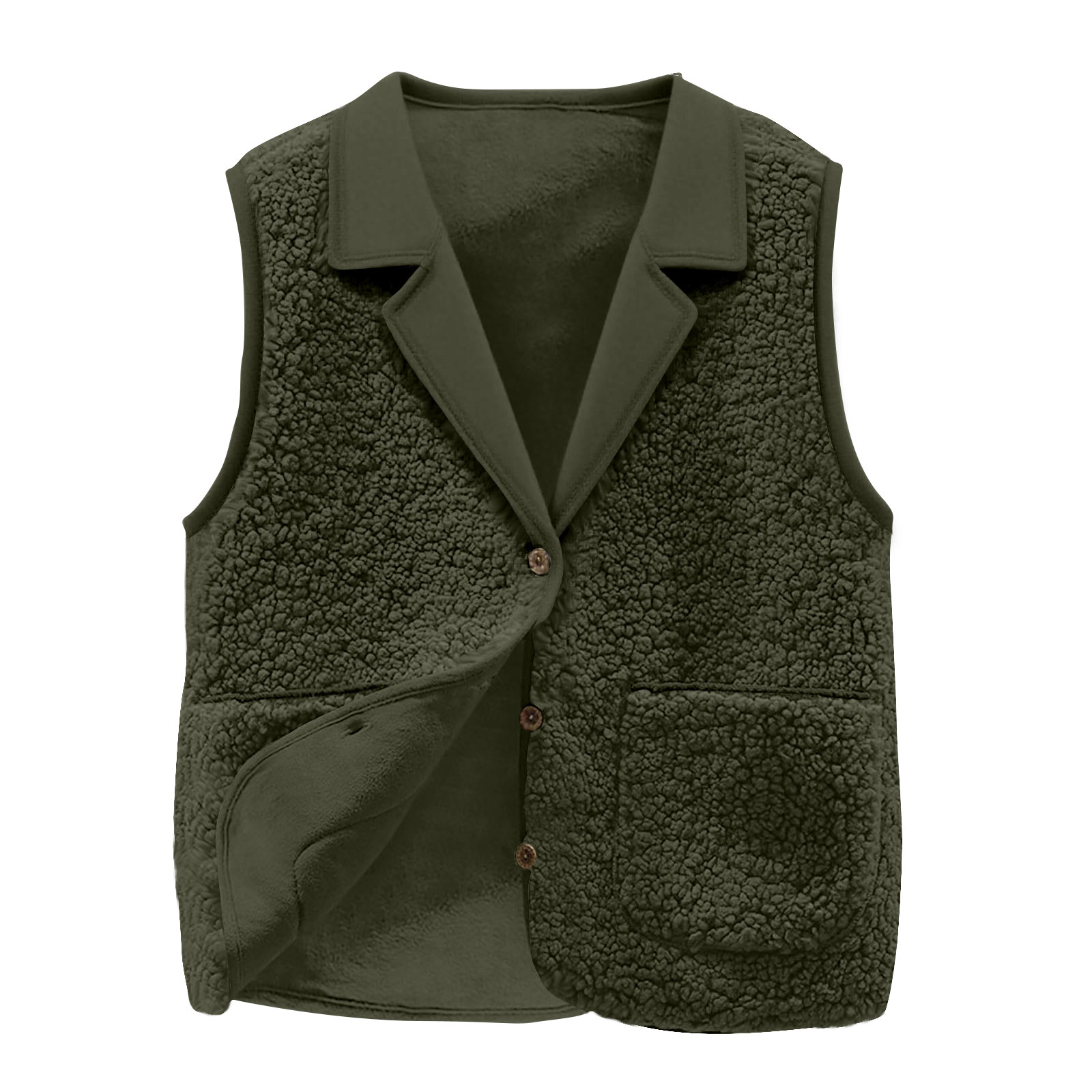 Women's Sherpa Fleece Vest, La - Sherpa Jacket Fleece recension och pris