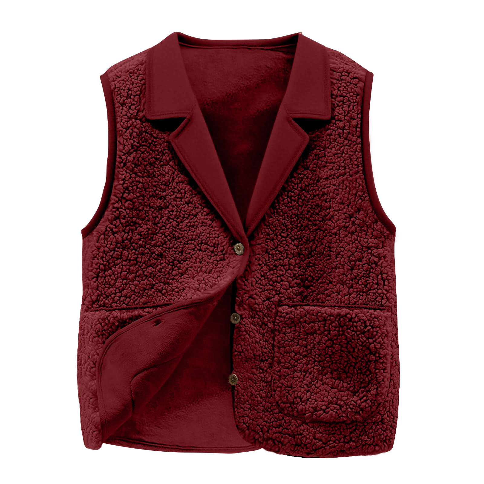 Women's Sherpa Fleece Vest, La - Sherpa Jacket Fleece recension och pris