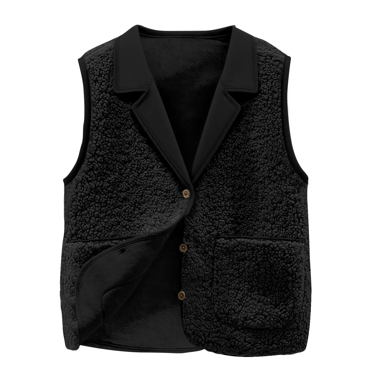 Women's Sherpa Fleece Vest, La - Sherpa Jacket Fleece recension och pris