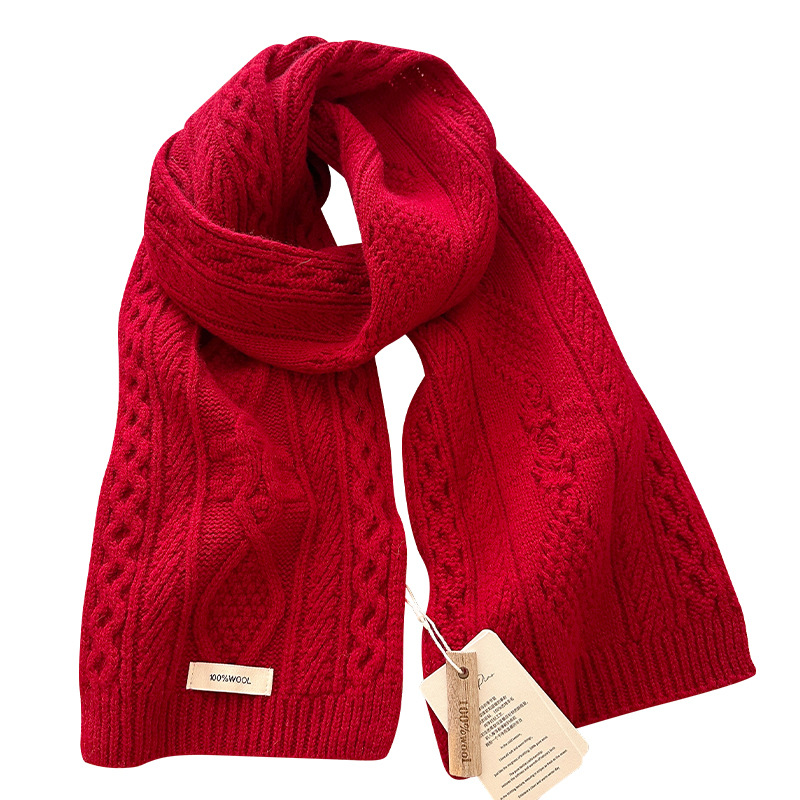 Luxury 100% Wool Scarf Women M - Men Scarf Wool recension och pris