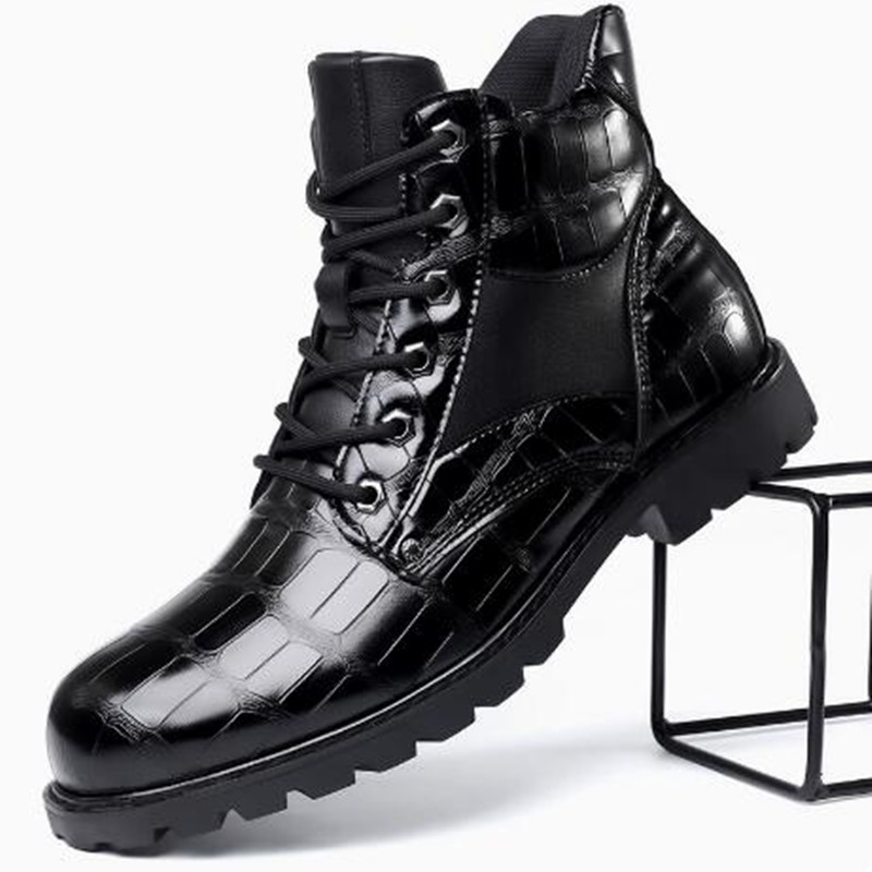 Brand Men Boots Grid Pattern S - Mens Fashion Zapatos recension och pris
