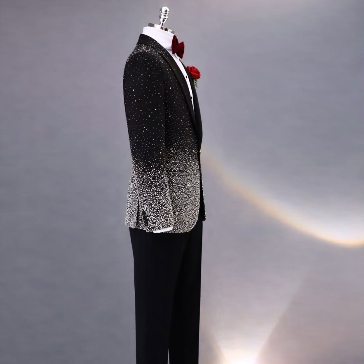 Handsome Rhinestone Diamond Me - Slim Fit Blazer Men recension och pris
