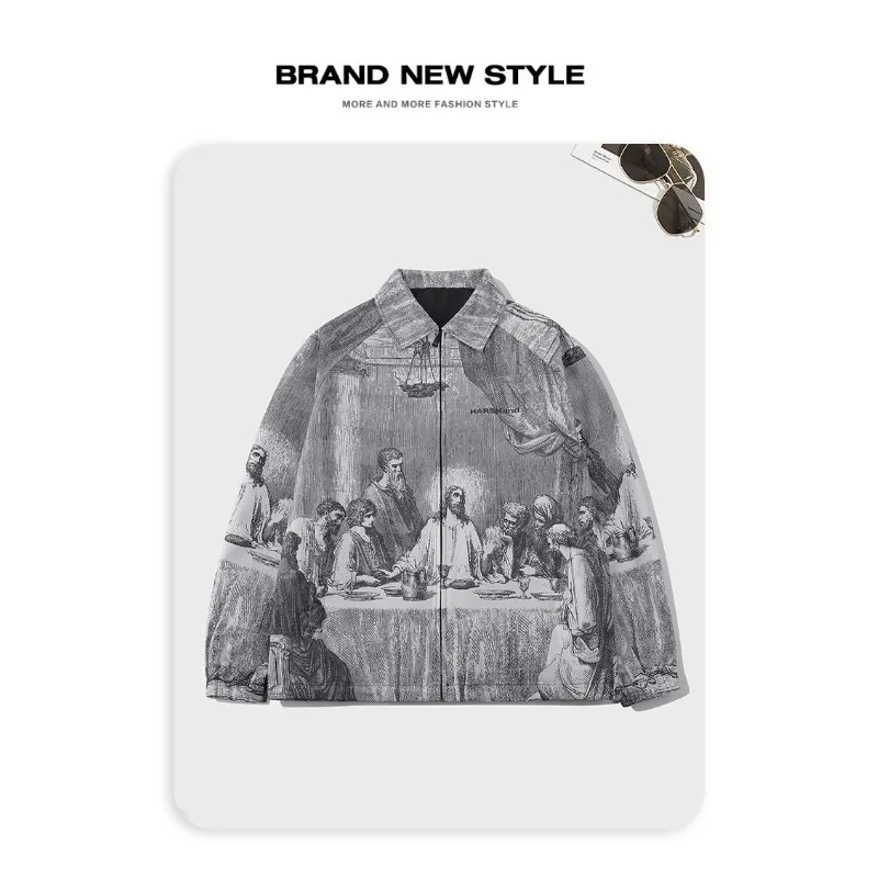 Autumn Men Jacket Oversized Pa - Sherpa Jacket Fleece recension och pris