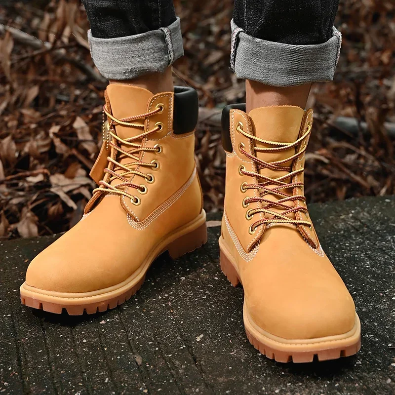 Boots Men High Top Boots High  - Men'S Fashion For 45 Years Old recension och pris