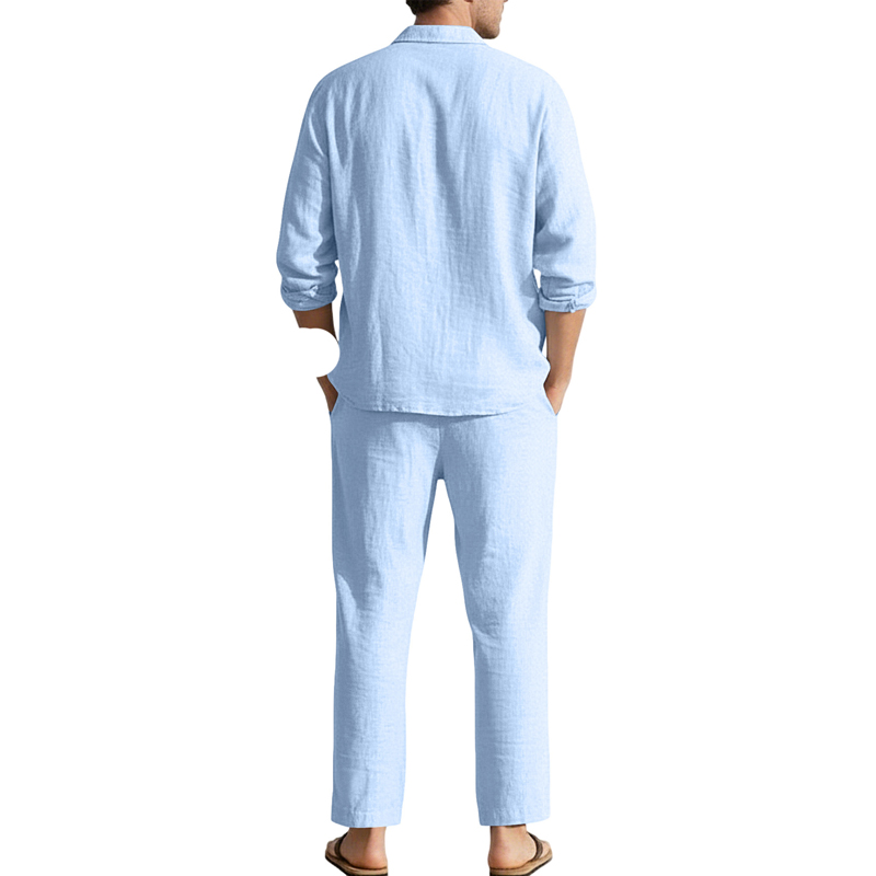 Spring Summer Linen Casual Set - Men'S Fashion Pants recension och pris