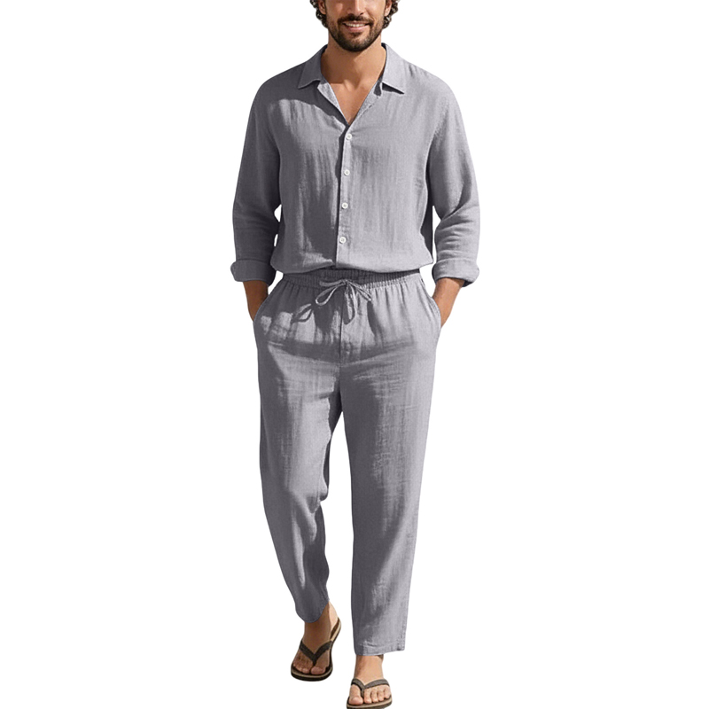 Spring Summer Linen Casual Set - Men'S Fashion Pants recension och pris